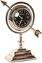 Bordsklocka DKD Home Decor 23 x 8 x 30 cm Zilverkleurig Aluminium