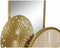 Bordsklocka DKD Home Decor 26 x 8 x 53 cm Spiegel Natuurlijk Gouden Metaal Hout MDF