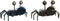 Bordsklocka DKD Home Decor Dier Ijzer (2 pcs) (23 x 22 x 14 cm)