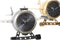 Bordsklocka DKD Home Decor Vliegtuig Kristal Ziverachtig Gouden Ijzer (23 x 16 x 13 cm) (2 Stuks)
