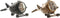 Bordsklocka DKD Home Decor Vliegtuig Zwart Gouden Ijzer (23 x 16 x 13 cm) (2 Stuks)