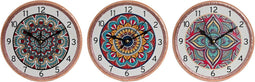 Bordsklocka Home ESPRIT Keramisch Mandala 16 x 1 x 16 cm