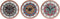 Bordsklocka Home ESPRIT Keramisch Mandala 16 x 1 x 16 cm