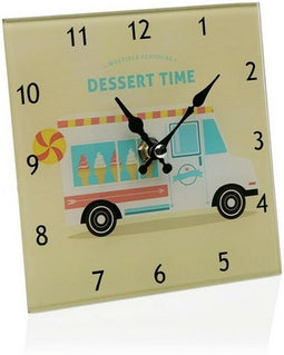 Bordsklocka Versa Kristal (4 x 15 x 15 cm)