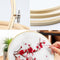 Borduur Set DIY - Compleet - 3 Bamboe Ringen - Naalden en 12 Kleuren Garen