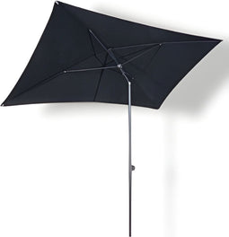 Borek - Ancona Stokparasol Rechthoek 135x215 cm zwart