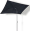 Borek - Ancona Stokparasol Rechthoek 135x215 cm zwart
