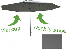 Borek - Detroit Geannodiseerd Alu 300x300 cm Taupe