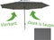 Borek - Detroit Geannodiseerd Alu 300x300 cm Taupe