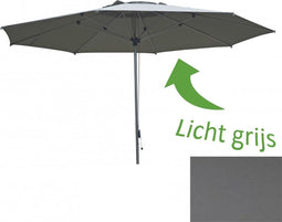 Borek - Detroit Geannodiseerd Alu dia. 350 cm Lichtgrijs