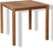 Borek Trento tafel 80x80 cm teak