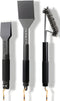 Boretti - Barilo 3-delige barbecue set - Borstel - Tang compact - Spatel - Anti-slip handvaten - Ophangoogjes