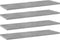 vidaXL - Wandschappen - 4 - st - 60x20x1,5 - cm - spaanplaat - betongrijs