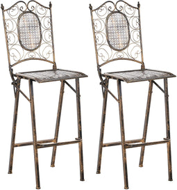 BORMIO - Tuinbarkruk set van 2 - Zwart - IJzer