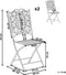 BORMIO - Tuinstoel set van 2 - Zwart - IJzer