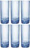 Bormioli Rocco America 20's Longdrinkglazen - Blauw - 400ml - 6 Stuks