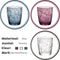 Bormioli Rocco Diamond Waterglazenset - 30 cl - 18 stuks - Blauw - Transparant - Paars - Drinkglazen - Voordeelpakket