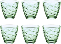 Bormioli Rocco Flora Verde glazen 260 ml - Groen - Set-6
