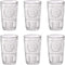 Bormioli Rocco Romantic Waterglas - 320 ml - Glas met stevige grip - Relief glas - Glazenset - 6 stuks