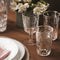 Bormioli Rocco Romantic Waterglas - 320 ml - Glas met stevige grip - Relief glas - Glazenset - 6 stuks