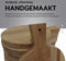 Borrelplank Rond Ø 20,5 x 2 cm | Tapasplank | Serveerplank | Kaasplank Beukenhout