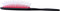 Borstel Denman D38 Power Paddle Rood-Zwart (24,5 cm)