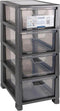 Borvat® | Ladesysteem | Plastic Lade Organizer | 4 Lagen | Desktop LadeSysteem | Vanity Storage Case | Kleine Items Container | Craft Cabinet voor Cosmetica | Gadgets Office | Plastic