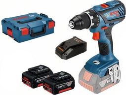 Bosch 0615990L7K 18V Li-Ion accu schroefboormachine set (2x 3,0Ah) in L-Boxx - 63Nm