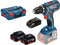 Bosch 0615990L7K 18V Li-Ion accu schroefboormachine set (2x 3,0Ah) in L-Boxx - 63Nm