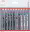 Bosch 2607011170 10-delige Decoupeerzaagbladenset