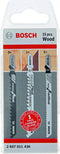 Bosch 2607011436 Decoupeerzaagbladen set incl. gratis carbide blad - Hout (15st)