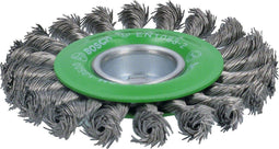 Bosch 2608620733 X-Lock Schijfborstel met gevlochten draad - RVS - 0,5 x 115mm