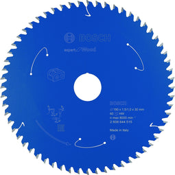 Bosch 2608644515 ExperT - Hout Cirkelzaagblad - 190 x 30 x 60T - Hout - Carbide