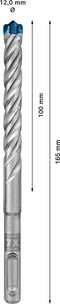 Bosch 2608900108 EXPERT Hamerboor SDS plus-7X - 12x100x165mm