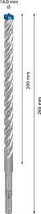 Bosch 2608900121 EXPERT Hamerboor SDS plus-7X 14x200x265mm