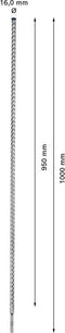 Bosch 2608900135 EXPERT Hamerboor SDS plus-7X 16x950x1000mm