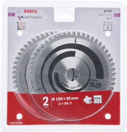 Bosch 2x Multi Material 190x30x2.4/1.8x54T