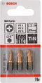 Bosch - 3-delig bitset Max Grip (PZ) PZ1; PZ2; PZ3; 25 mm