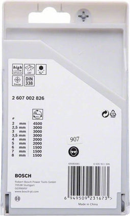 Bosch Accessories 2607002826 PointTeQ Spiraalboorset 9-delig