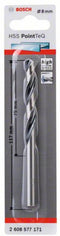 Bosch Accessories 2608577171 HSS Metaal-spiraalboor 8 mm Gezamenlijke lengte 117 mm DIN 338 Cilinderschacht 1 stuk(s)