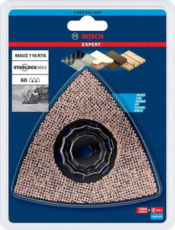 Bosch Accessories 2608900054 EXPERT Sanding Plate MAVZ 116 RT6 Carbide-RIFF Schuurplaat 1 stuks 1 stuk(s)