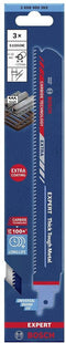 Bosch Accessories 2608900369 Expert 'Thick Tough Metal' S 1155 CHC reciprozaagblad, 3 stuks Zaagbladlengte 225 mm 3 stu