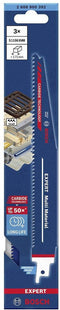 Bosch Accessories 2608900392 Expert 'Multi Material' S 1156 XHM reciprozaagblad, 3 stuks Zaagbladlengte 225 mm 3 stuk(s