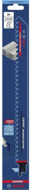 Bosch Accessories 2608900411 Expert 'Aerated Concrete' S 1241 HM reciprozaagblad, 3 stuks Zaagbladlengte 300 mm 3 stuk(