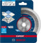 Bosch Accessories 2608900654 EXPERT HardCeramic Diamanten doorslijpschijf Diameter 115 mm Boordiameter 22.23 mm Steen,