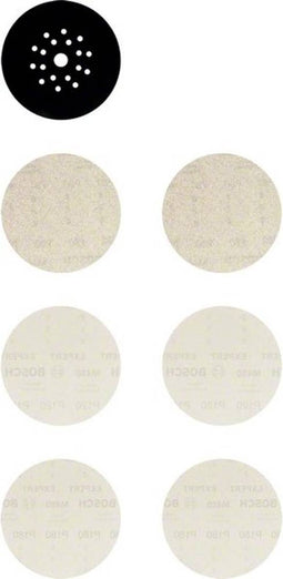 Bosch Accessories 2608901667 Schuurnet voor wand- en plafondschuurmachine Korrelgrootte 80, 120, 180 (Ø) 225 mm 1 set(s)
