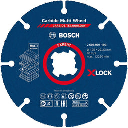 Bosch Accessories EXPERT Carbide Multi Wheel X-LOCK 2608901193 Doorslijpschijf recht 125 mm 1 stuk(s)