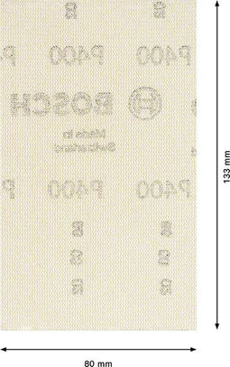 Bosch Accessories EXPERT M480 2608900742 Schuurnet voor vlakschuurmachine Ongeperforeerd Korrelgrootte 400 (l x b) 133 mm x 80 mm 10 stuk(s)