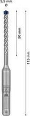 Bosch Accessories EXPERT SDS plus-7X 2608900065 Hamerboor 1 stuks 5.50 mm Gezamenlijke lengte 115 mm SDS-Plus 1 stuk(s)