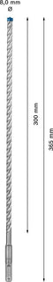 Bosch Accessories EXPERT SDS plus-7X 2608900092 Hamerboor 1 stuks 8.00 mm Gezamenlijke lengte 365 mm SDS-Plus 1 stuk(s)